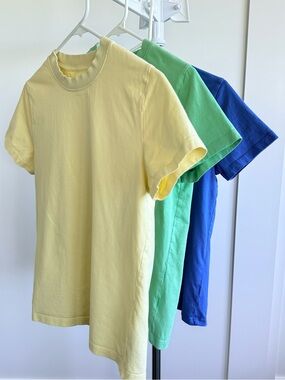 NEXT Kids 12Y 100% Cotton T-Shirt 3-Pack – Yellow Green Blue